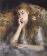 Pierre Renoir Young Woman Seated(The Thought) Sweden oil painting artist